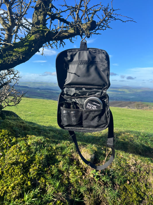 Crossbody toiletry bag